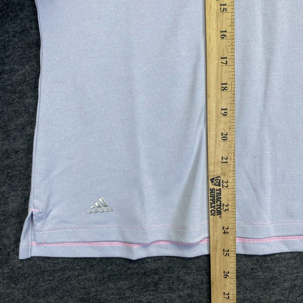 Adidas Women’s Polo Shirt Small Lavender and Teal Golf Athletic Tennis Stretch - Picture 8 of 8